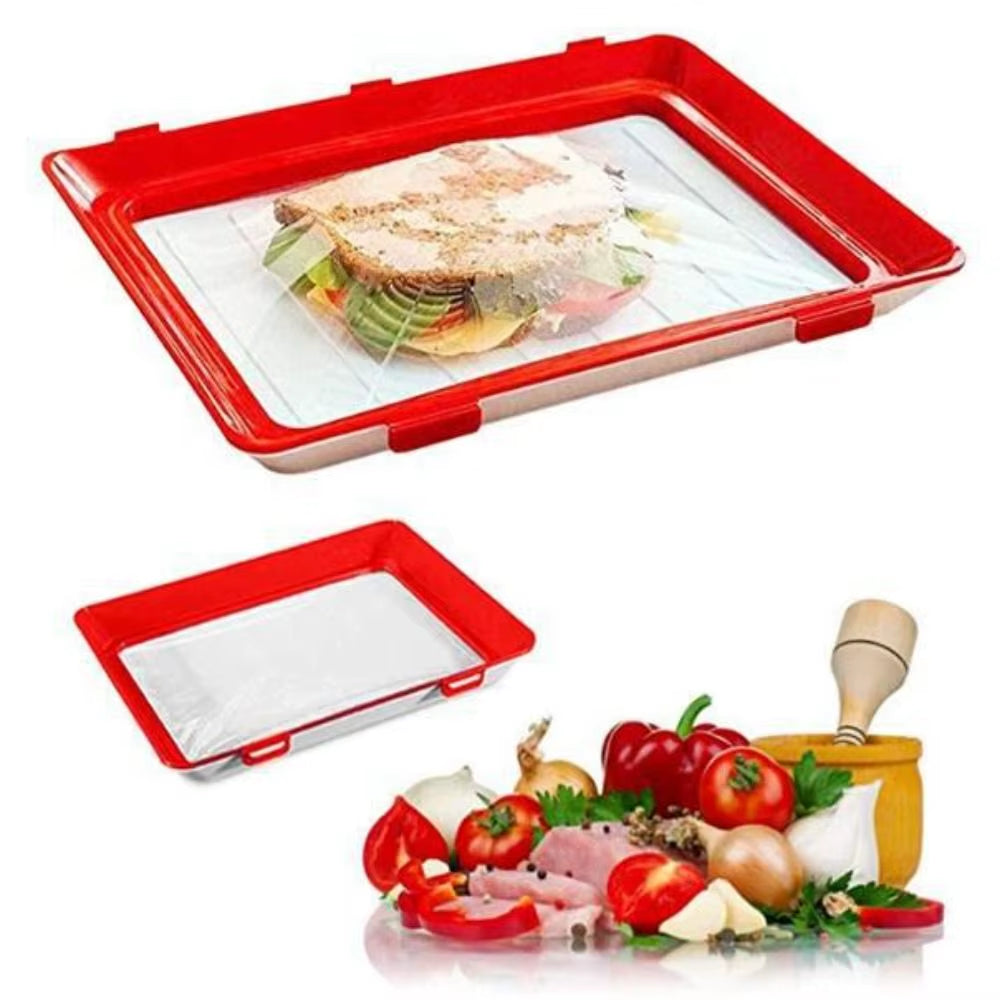 FreshPrep Reusable Meal Prep Tray – Stackable BPA-Free Food Storage Containers for Easy Preservation
